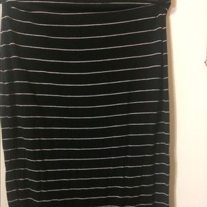 Black stripe skirt